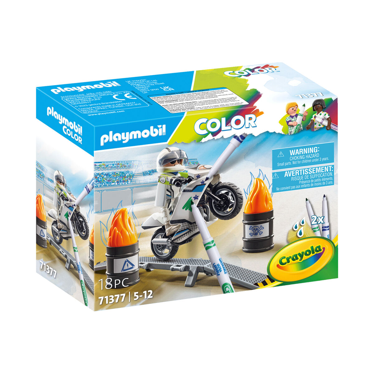 Spielzeug-Set Playmobil Color Motorrad 18 Stücke