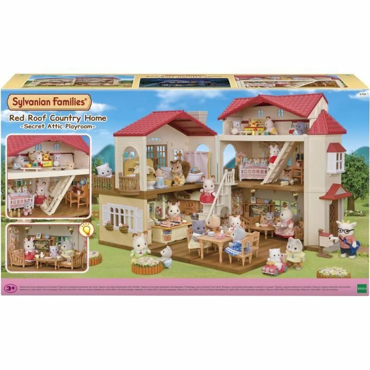 Playset Sylvanian Families Red Roof Country Home Minihaus Hase