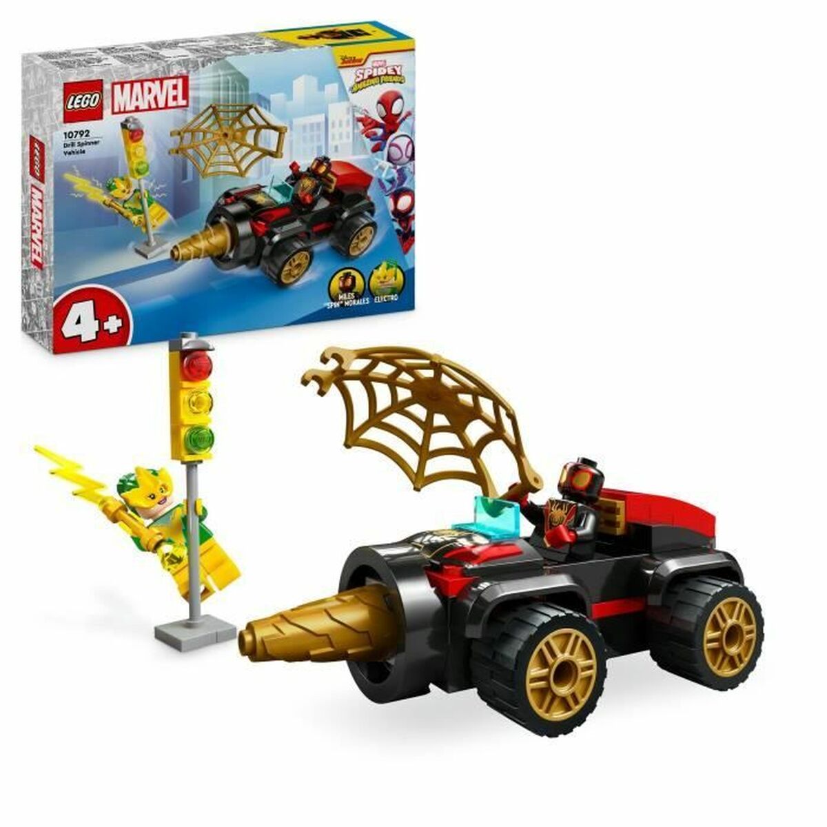 Konstruktionsspiel Lego Marvel Spidey and His Extraordinary Friends 10792 Drill Vehicle Bunt