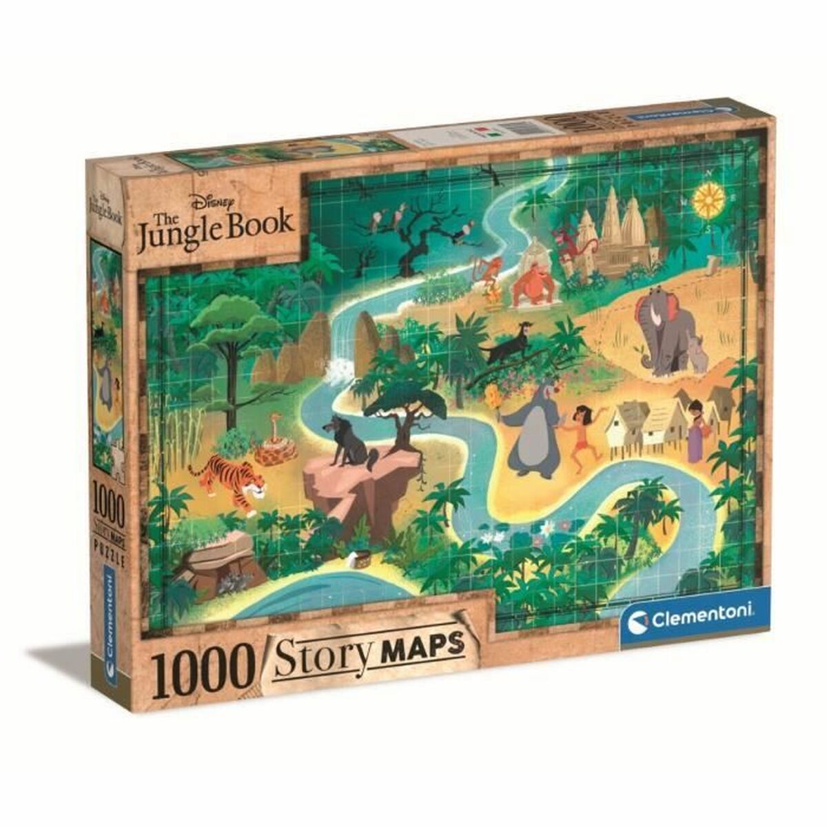 Puzzle Clementoni The jungle book 1000 Pièces