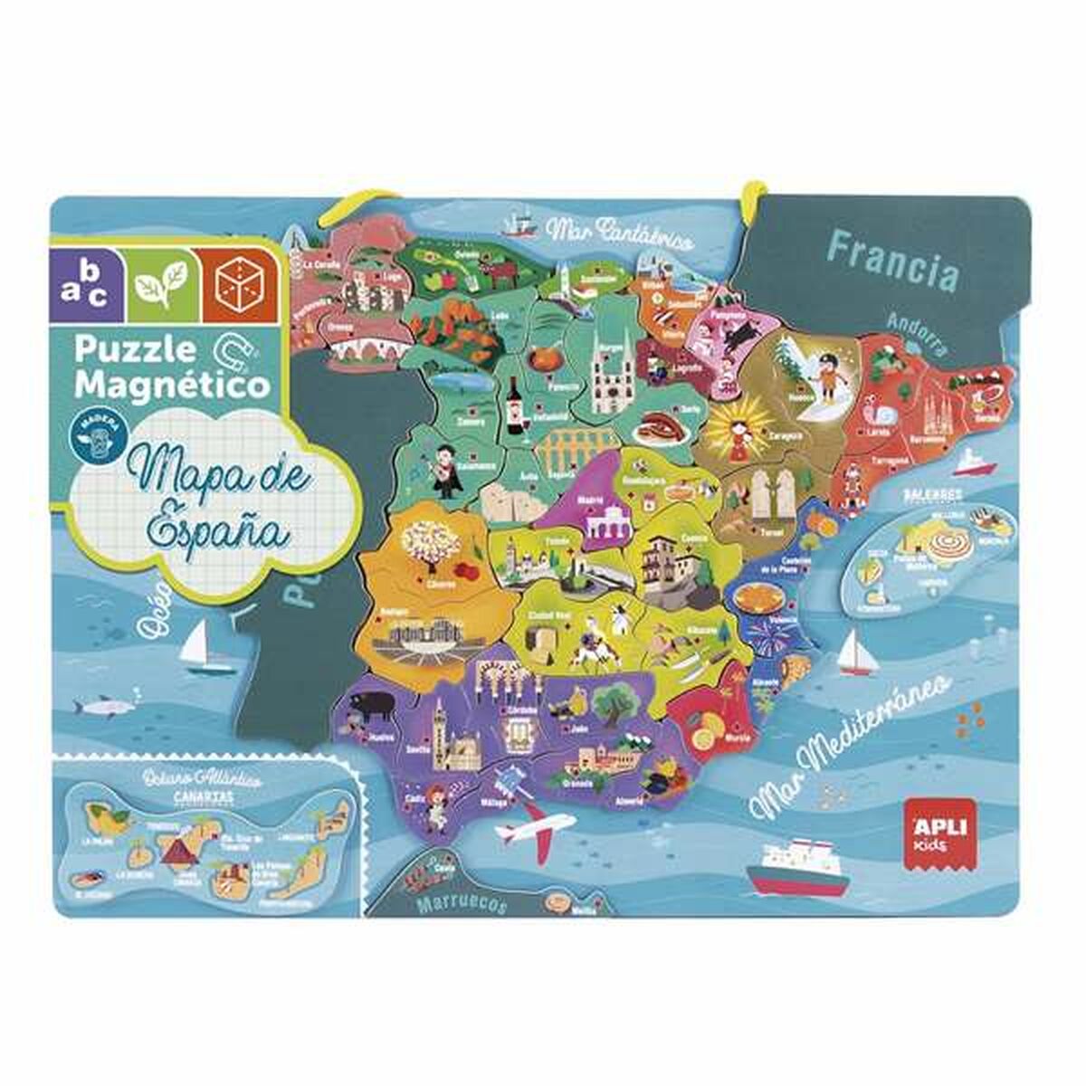 Puzzle Apli Espagne Magnétique 50 Pièces