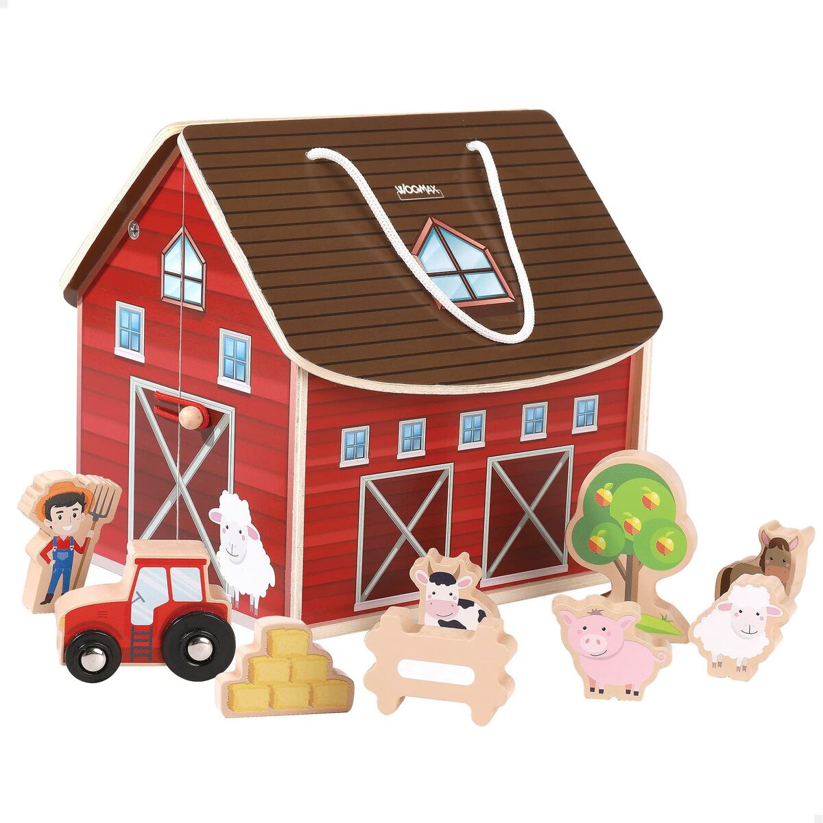 Ferme avec animaux Woomax (10 pcs)