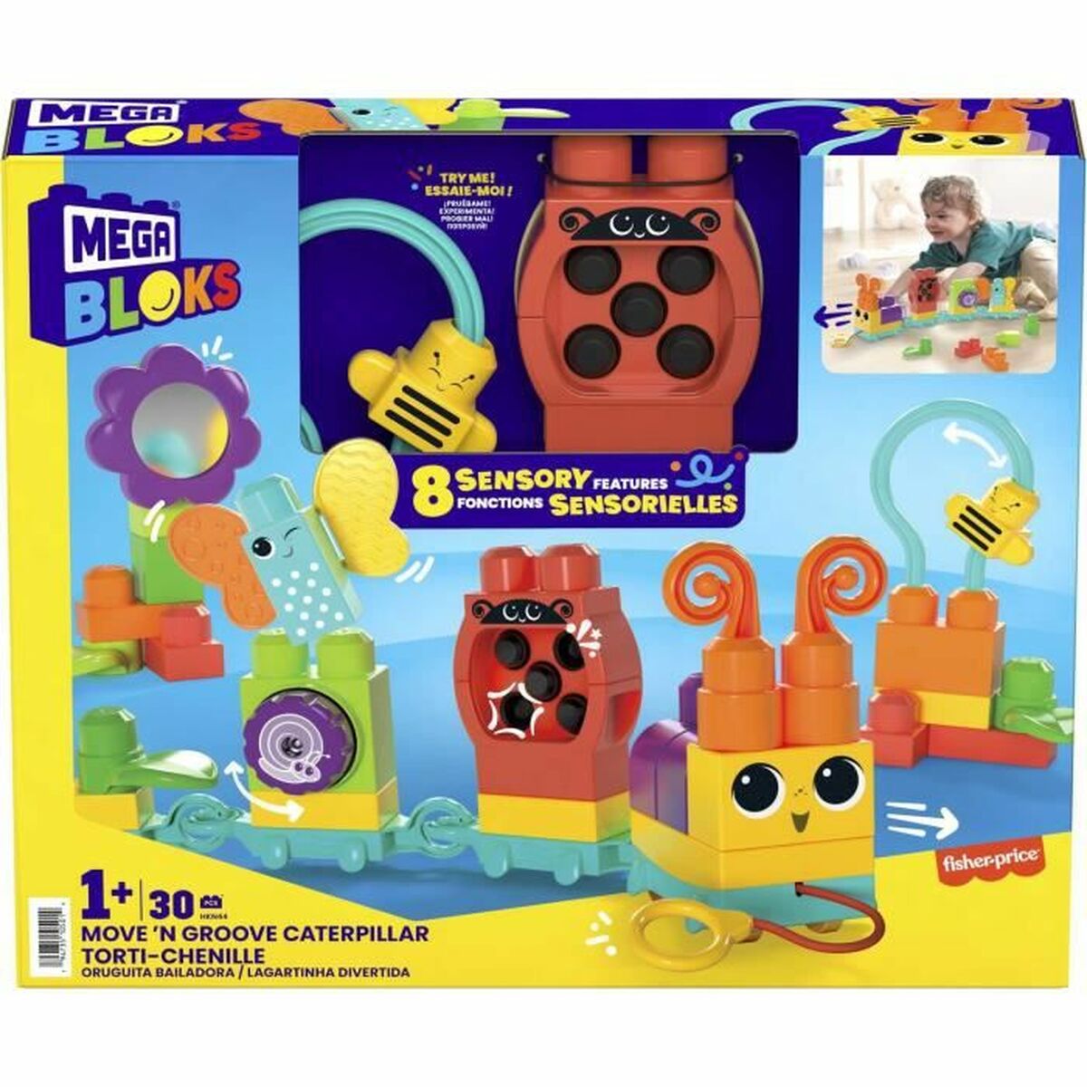 Set de construction Megablocks Mega Bloks + 1 an 30 Pièces