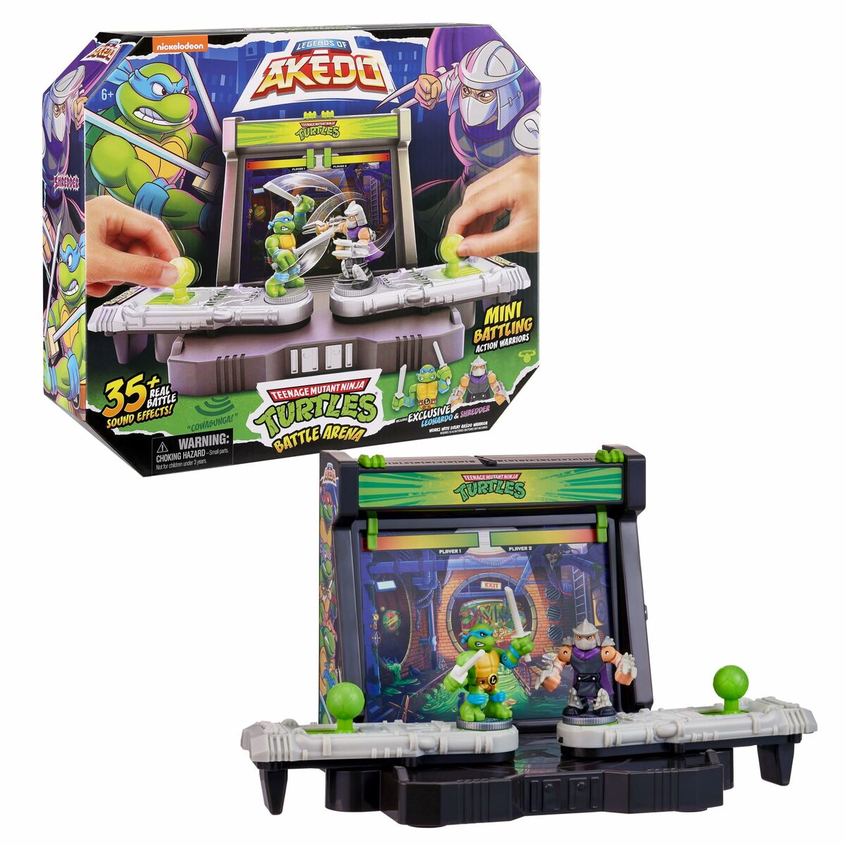 Kampf-Arena Teenage Mutant Ninja Turtles Legends of Akedo: Leonardo vs Shredder