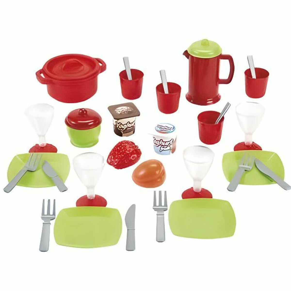 Dinnerware Set Ecoiffier Dinette Box 36 Pieces