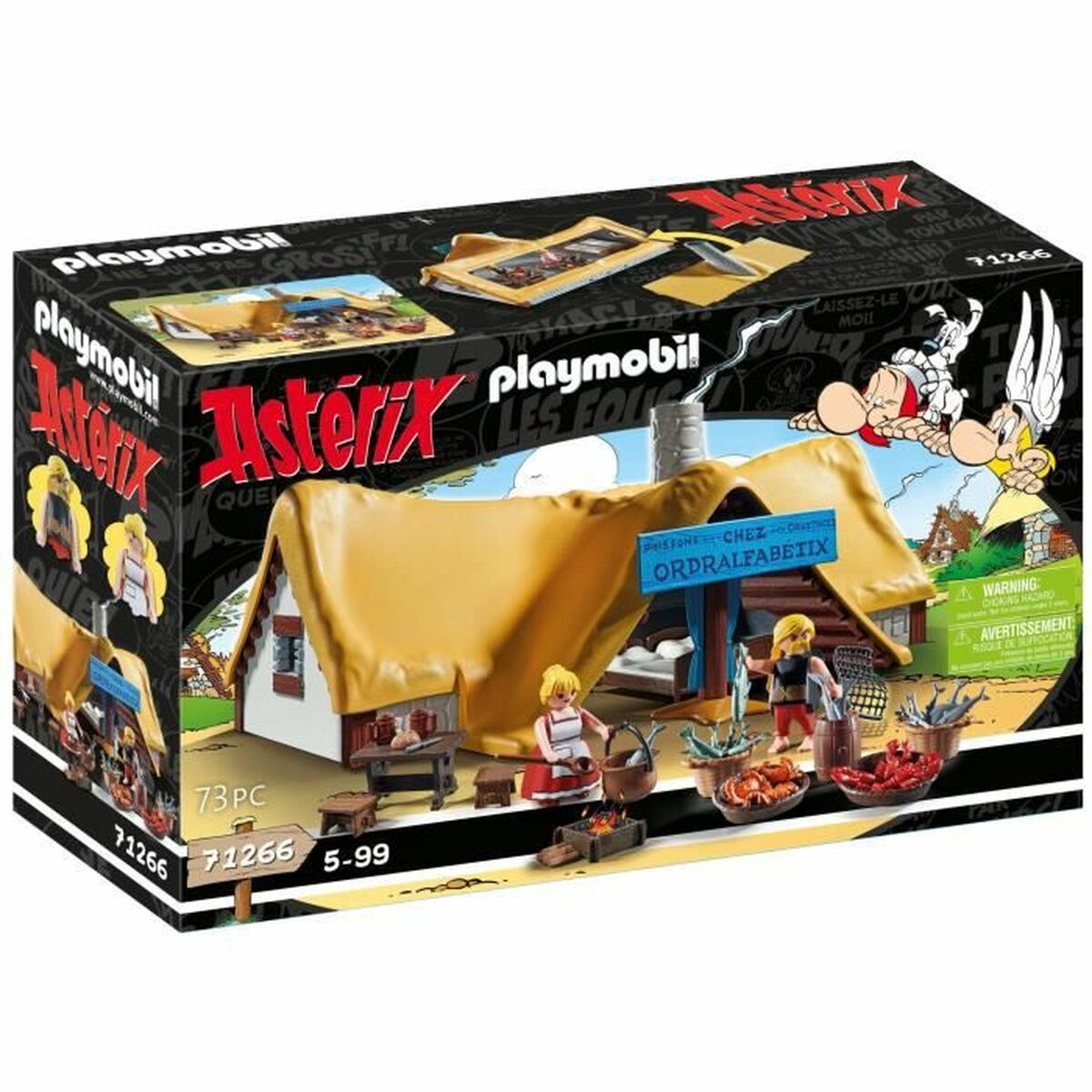 Playset Playmobil Astérix: Ordralfabetix Hut 71266 73 Stücke