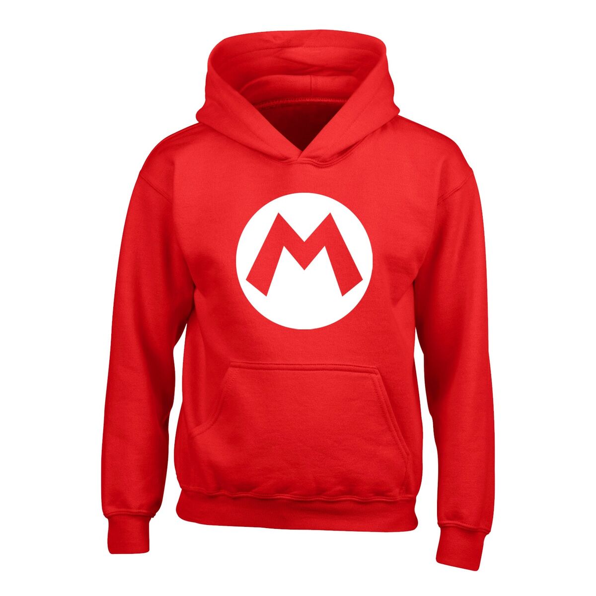 Unisex Hoodie Super Mario Badge Red