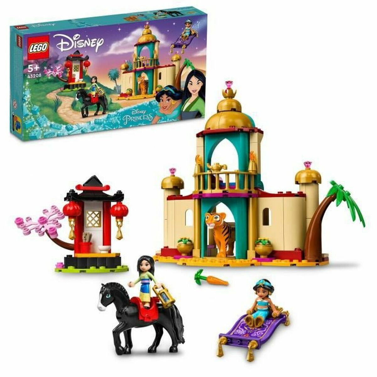 Konstruktionsspiel Lego 43208 Adventures of Jasmine and Mulan Bunt