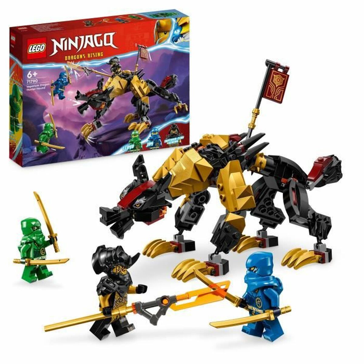 Konstruktionsspiel Lego 71790 The Dragon Imperium combat dog Bunt