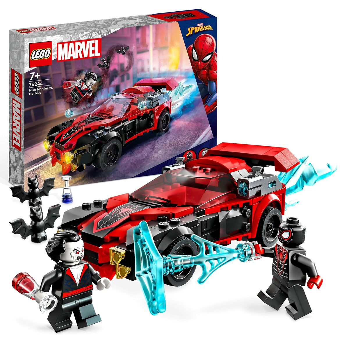 Konstruktionsspiel Lego Marvel Miles Morales vs. Morbius 220 Stücke