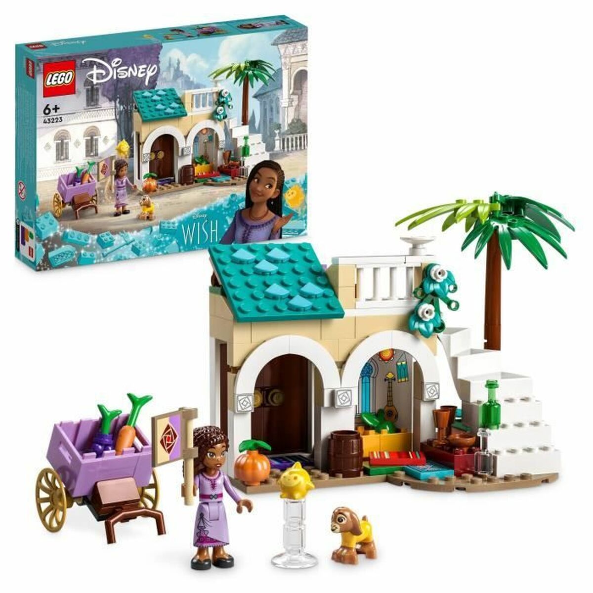 Konstruktionsspiel Lego Disney Wish 43223 Asha in Rosas Town Bunt