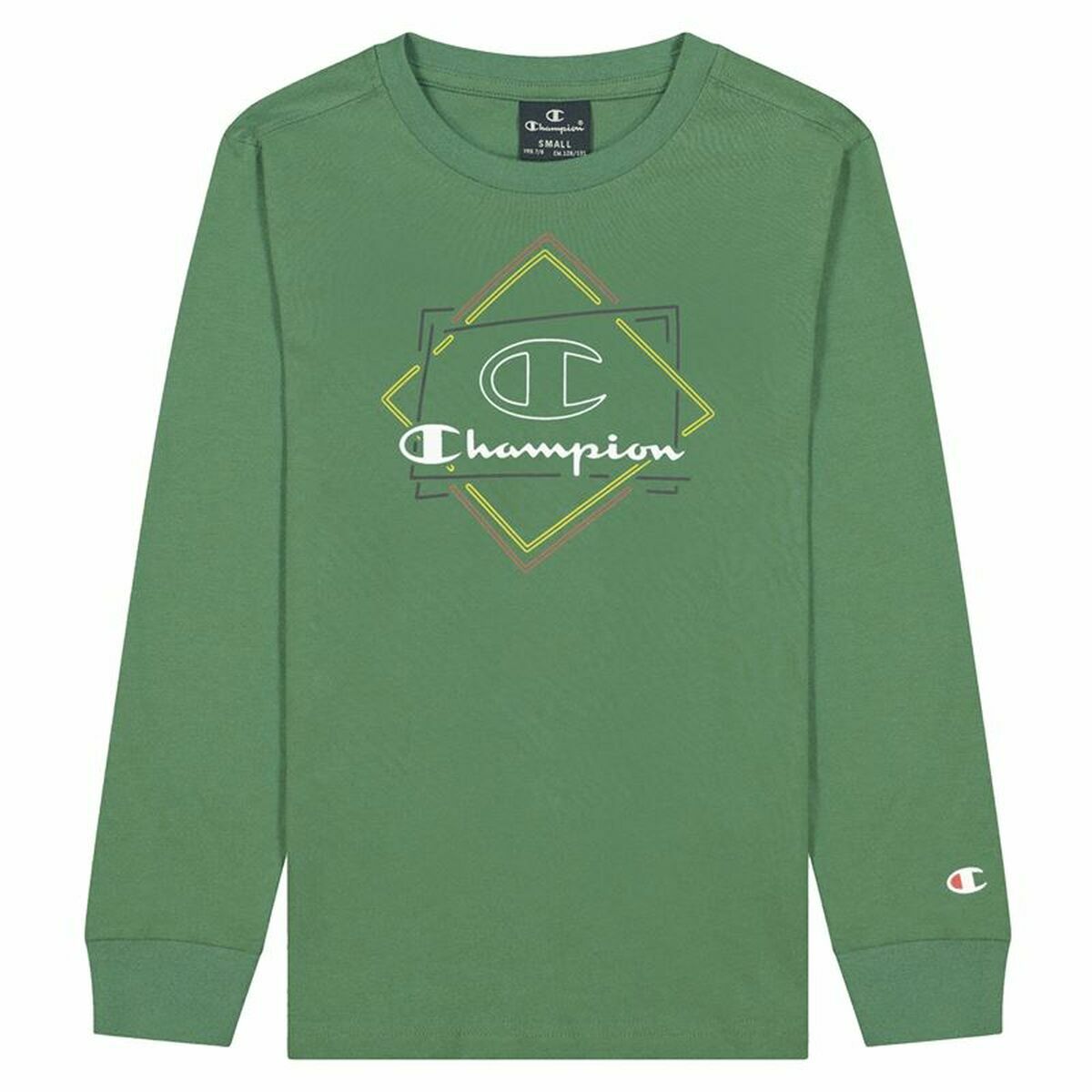 T-shirt à Manches Longues Enfant Champion Athletic Crewneck  Vert