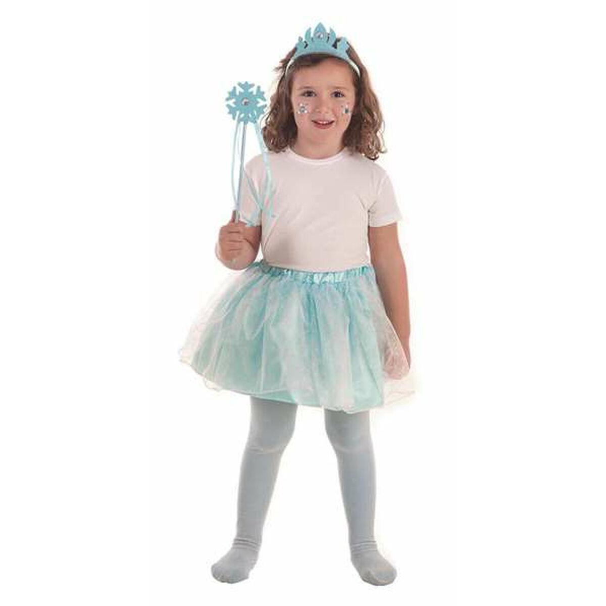 Verkleidung für Kinder Blau Schneeprinzessin (3 Stücke)