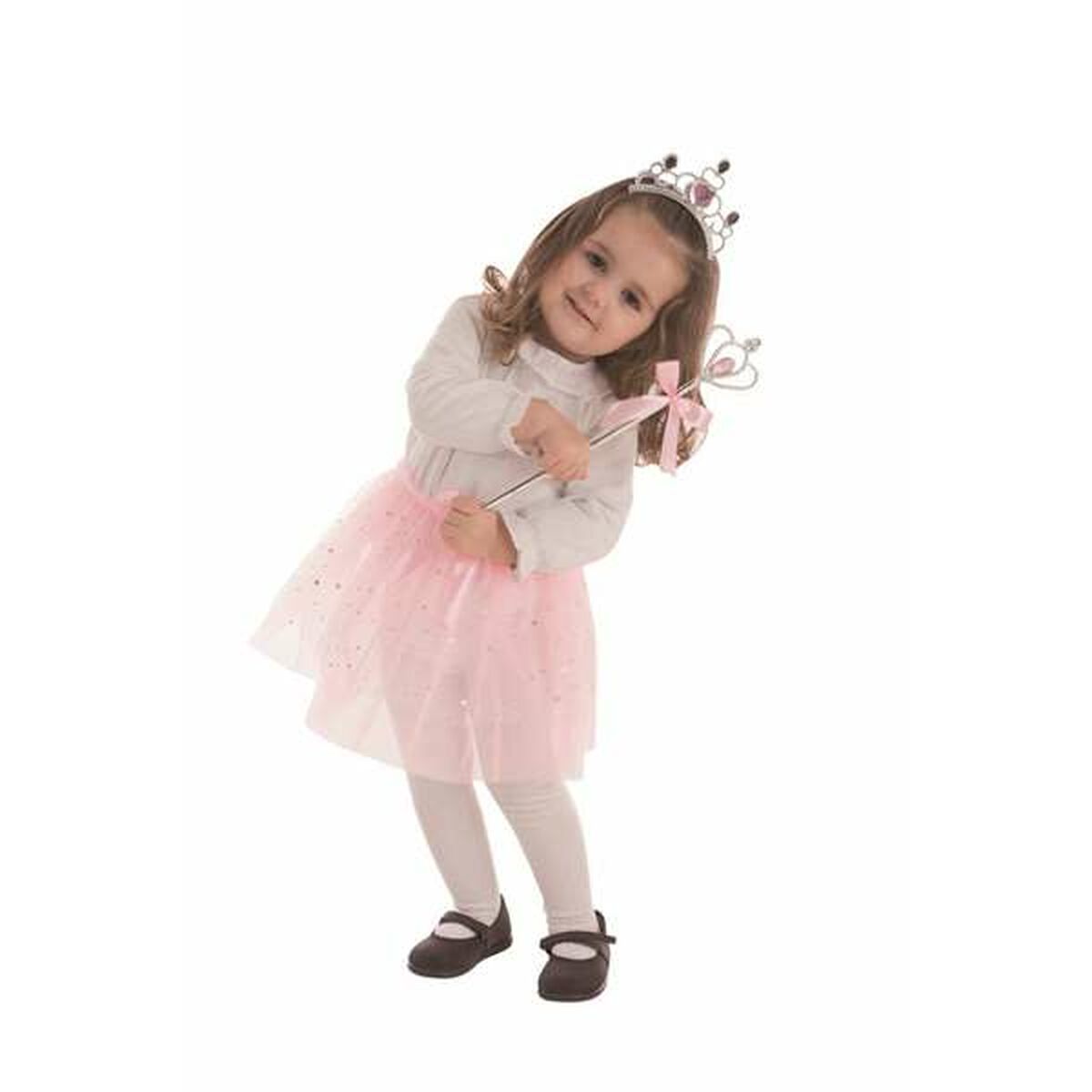 Verkleidung für Kinder Rosa Schneeprinzessin (3 Stücke)