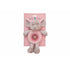 Peluche Hochet boli Rose 25cm