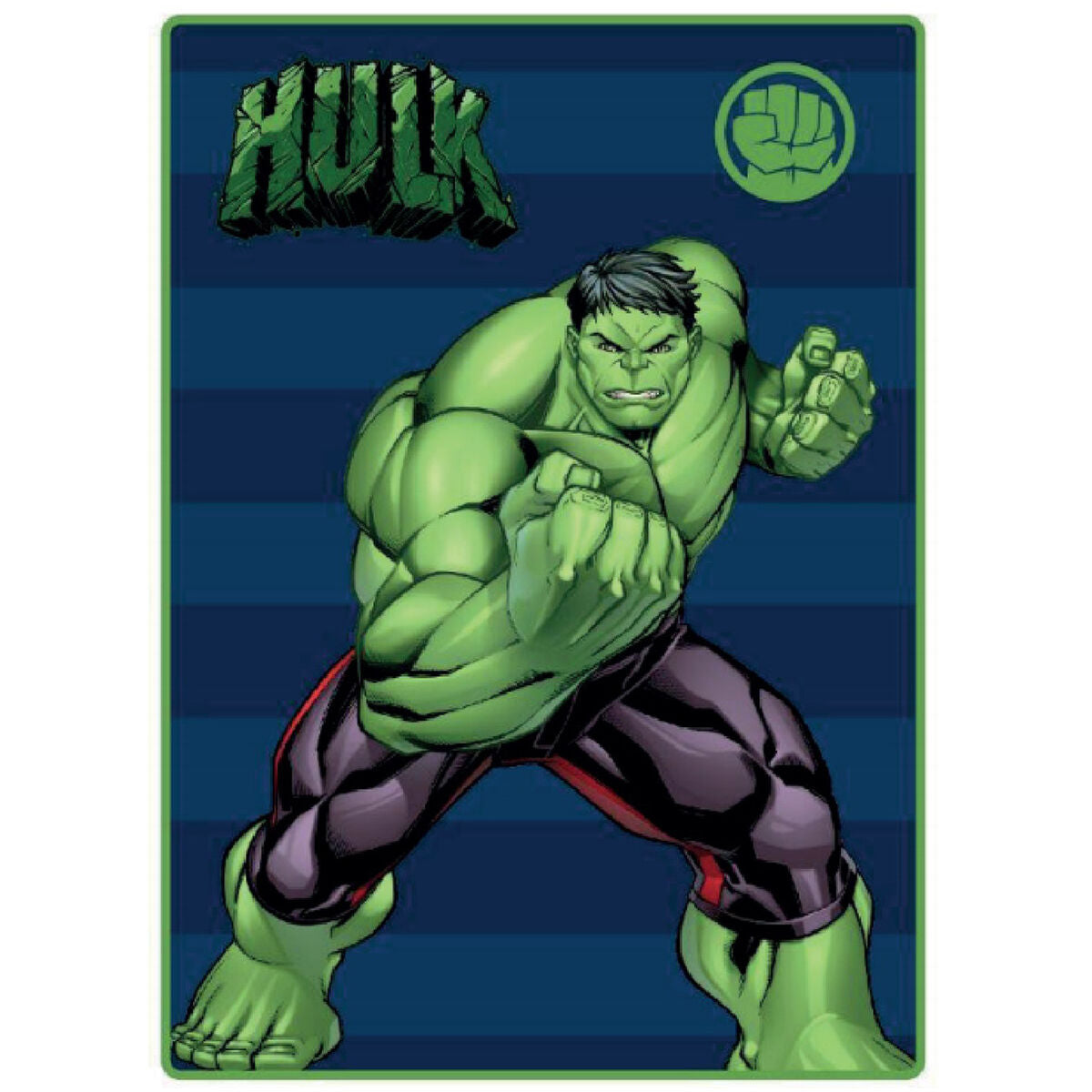 Decke The Avengers Hulk 100 x 140 cm Blau grün Polyester