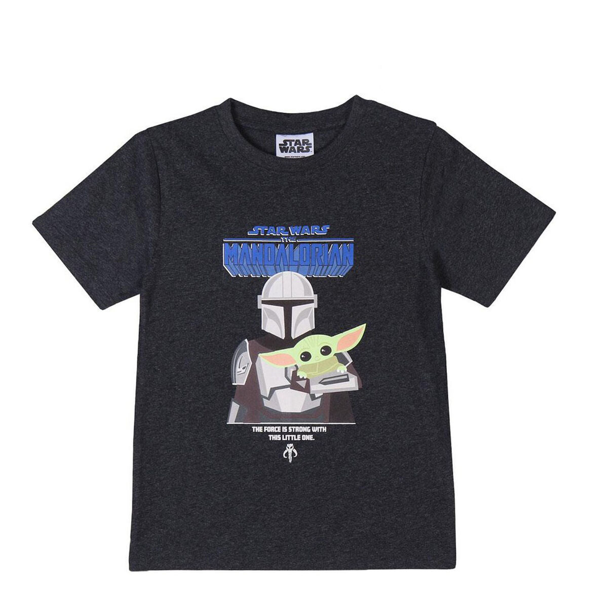 T shirt à manches courtes Enfant The Mandalorian Noir