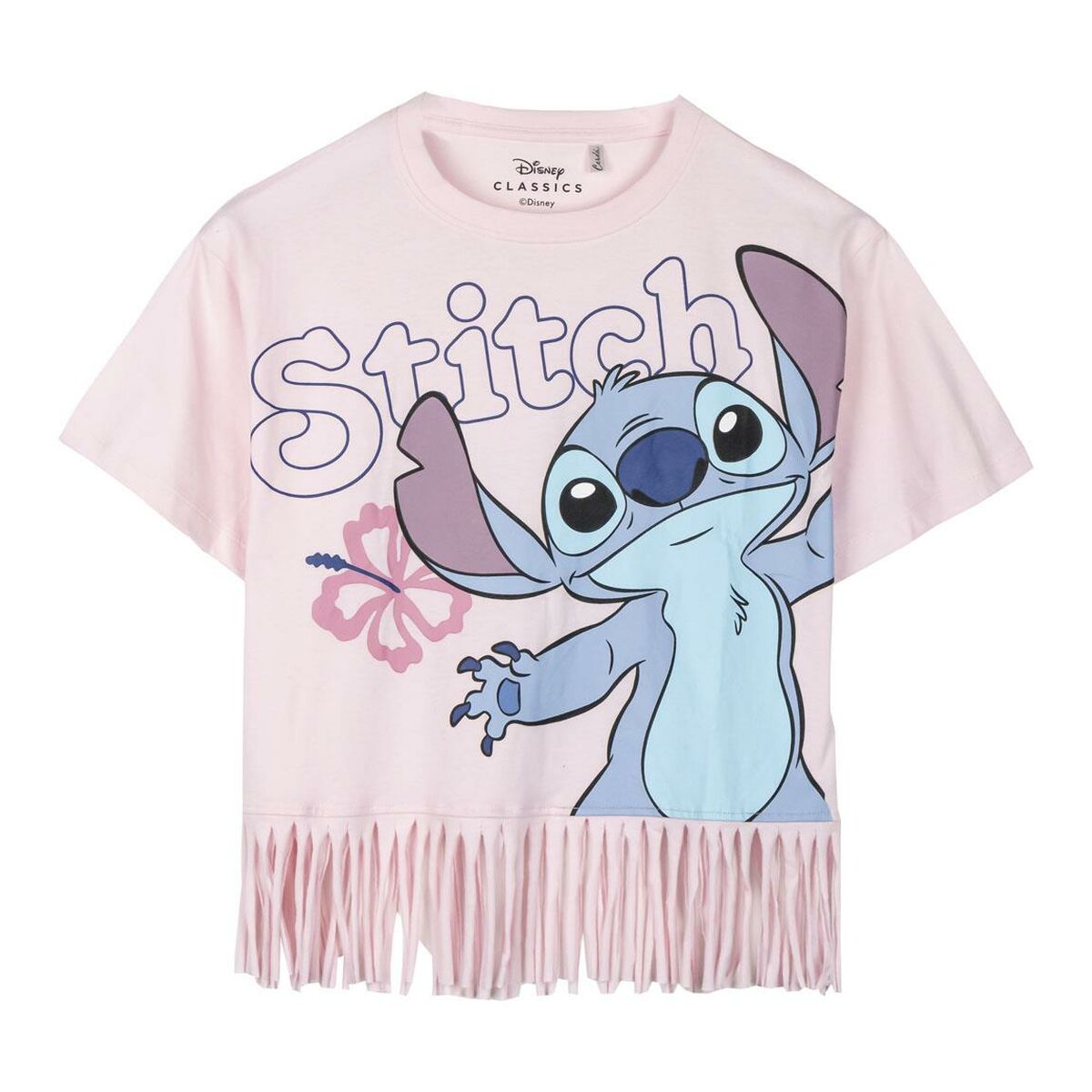 Child's Short Sleeve T-Shirt Stitch Blue