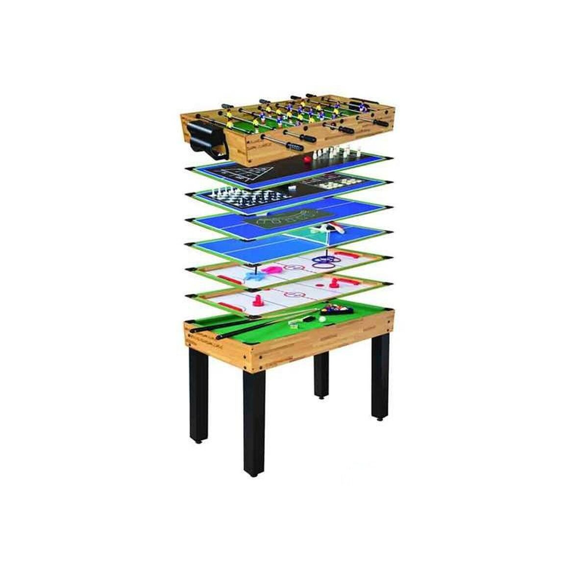 Multispiel-Tisch 12-in-1 124 x 61 x 81 cm