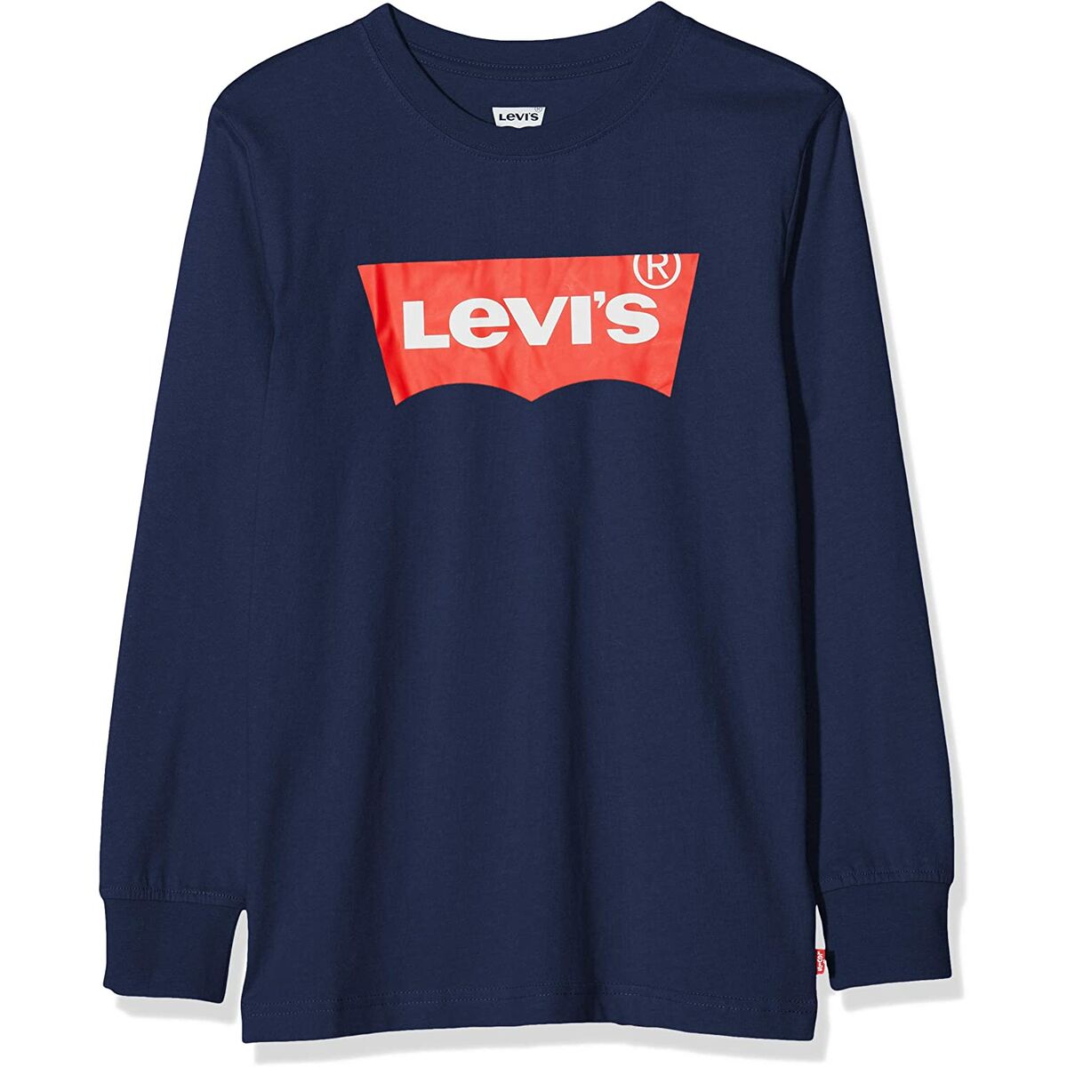 T-shirt à Manches Longues Enfant Levi's Batwing Bleu foncé