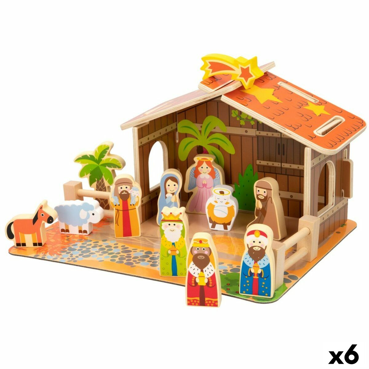 Crèche de Noël Woomax 20 Pièces 29,5 x 16,5 x 22 cm (6 Unités)