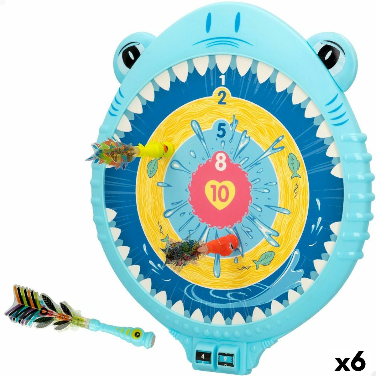 Cible Colorbaby Enfant Magnétique Requin 25,5 x 30,5 x 2 cm (6 Unités)