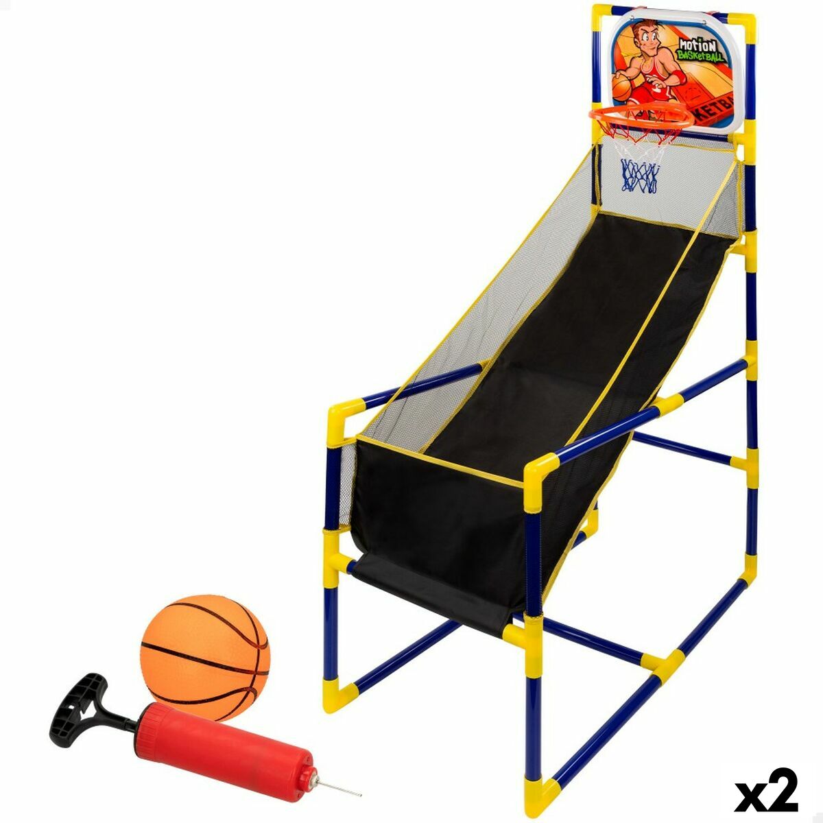 Jeu de visée Colorbaby Basket-ball 45,5 x 139 x 90 cm (2 Unités)